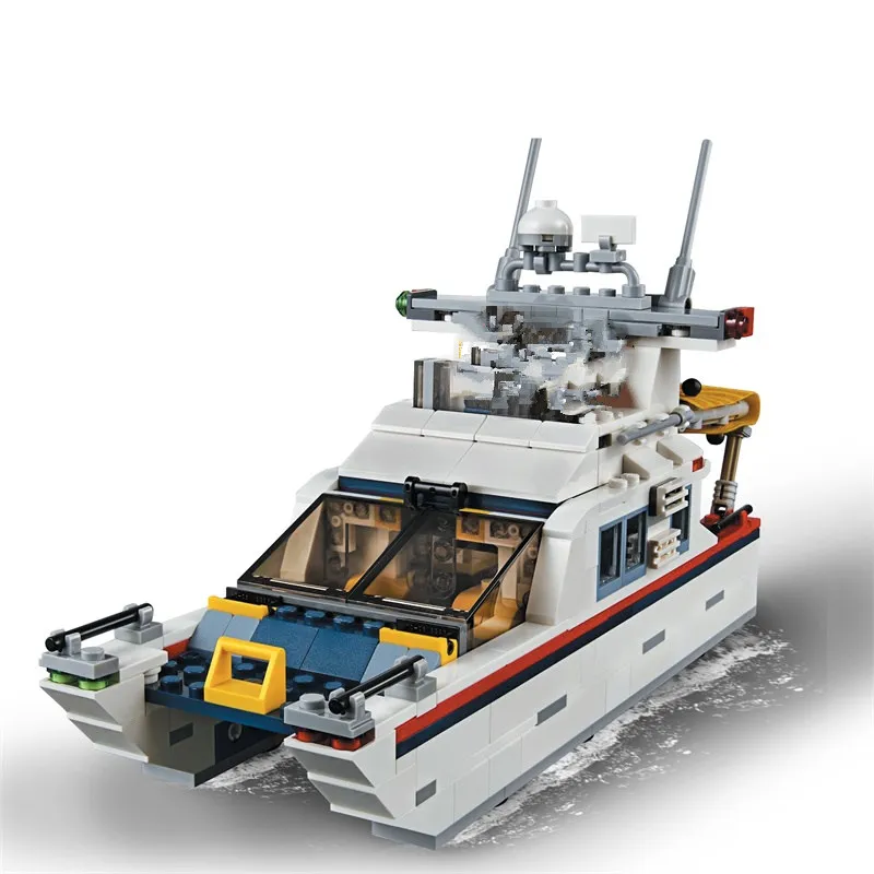 Новый 3 в 1 Городской отдых Getaways Fit Technic Boat fighers Firends Car House строительные блоки