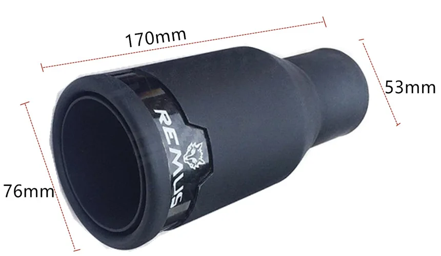 

Automobile exhaust creative wolf's head and the fox head tail tube stainless steel single tail throat 1pcs