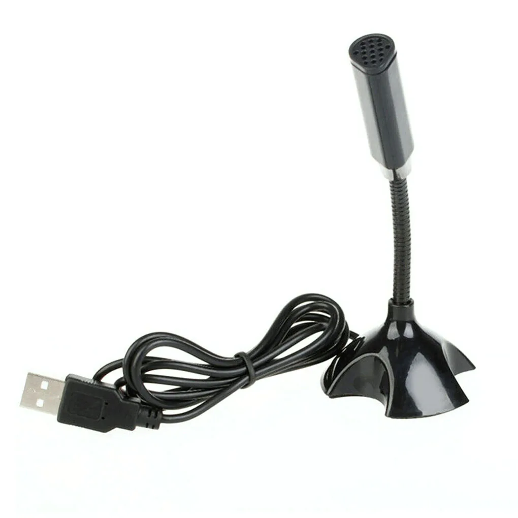 

Desktop USB Microphone Computer Laptop Mini Microphone Flexible Tube Neck Adjustable PC Mic