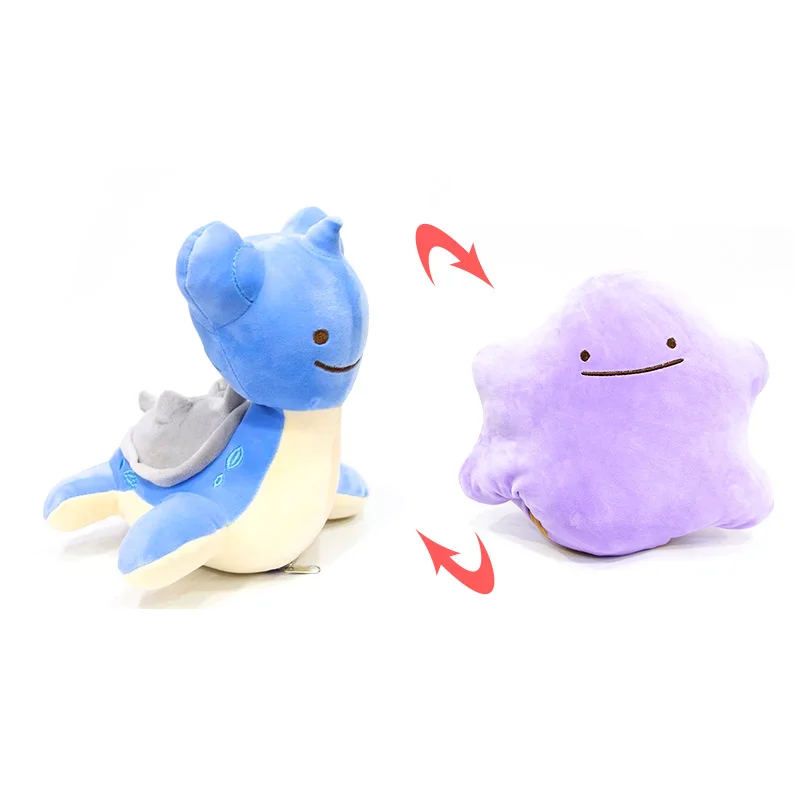 TAKARA TOMY PKM плюшевая кукла Покемон Волшебные трюки Ditto деформационная подушка в форме Пикачу Eevee Сквиртл двухсторонние игрушки для детей - Цвет: ST09