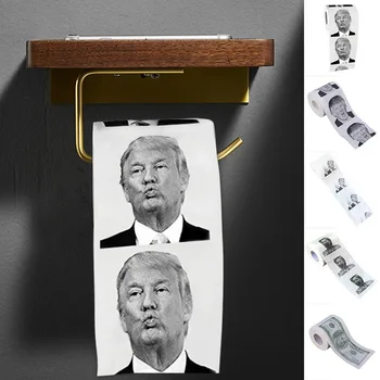 

Funny Hot Donald $100 Dollar Humour Toilet Paper Bill Toilet Paper Roll Novelty Gag Gift Dump Gag Gift