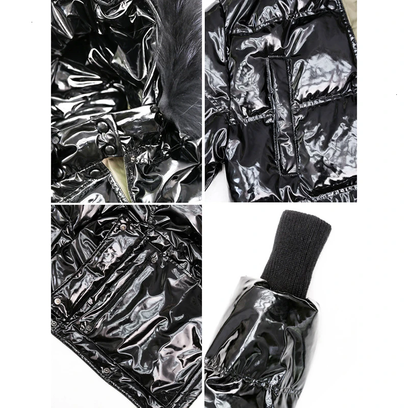 Koop Winter Echte Wasbeer Mode Bontkraag Lange Down Canada Parka Jassen Jas Vrouwen Puffer Vrouwelijke Warm Hooded Veer Jas Jassen