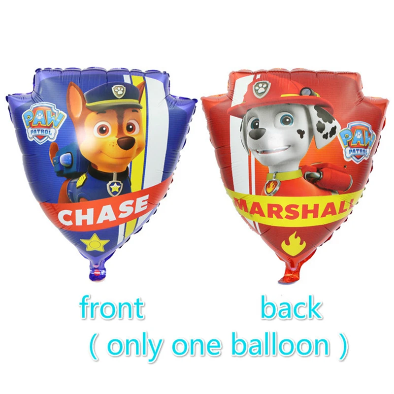 Paw Patrol украшения для дня рождения, шар, фигурка, игрушки, Chase Marshall Room Deco, баллон для детей, anniversaire, pat patrouille