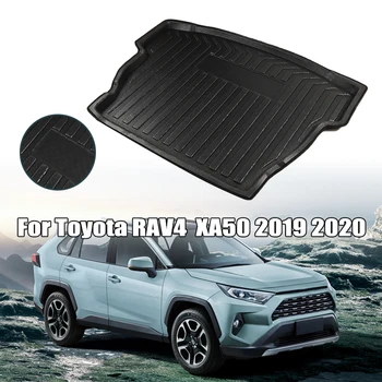

Car Rear Trunk Cargo Liner Boot Floor Carpet Kick Pad For Toyota RAV4 XA50 2019 2020 Trunk Mat Waterproof Car Interior