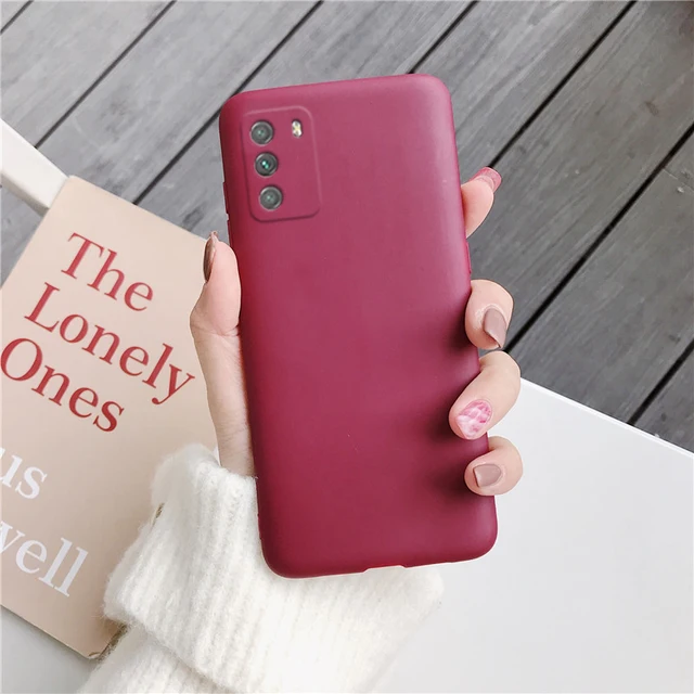 Candy Color Silicone Phone Case For Xiaomi Poco X3 Nfc M3 Pro F2 F3 GT C3 Pocophone F1 Global Matte Soft Tpu Back Fundas Cover Wine Red