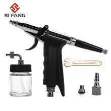 Aerógrafo dupla ação, ferramenta para decoração de unhas e manicure, bocal de 0.3mm