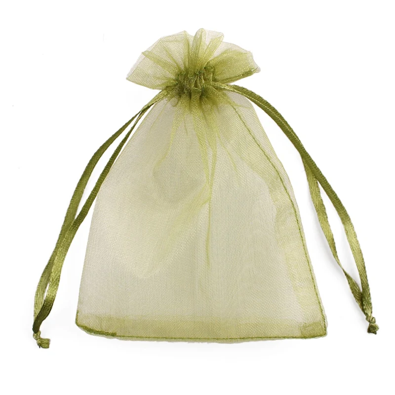 50 шт 24 Цвета несколько размеров мешочек из органзы для ювелирных изделий свадебный подарочный мешочек из органзы тянущаяся органза сумка Рождественский подарок сумка