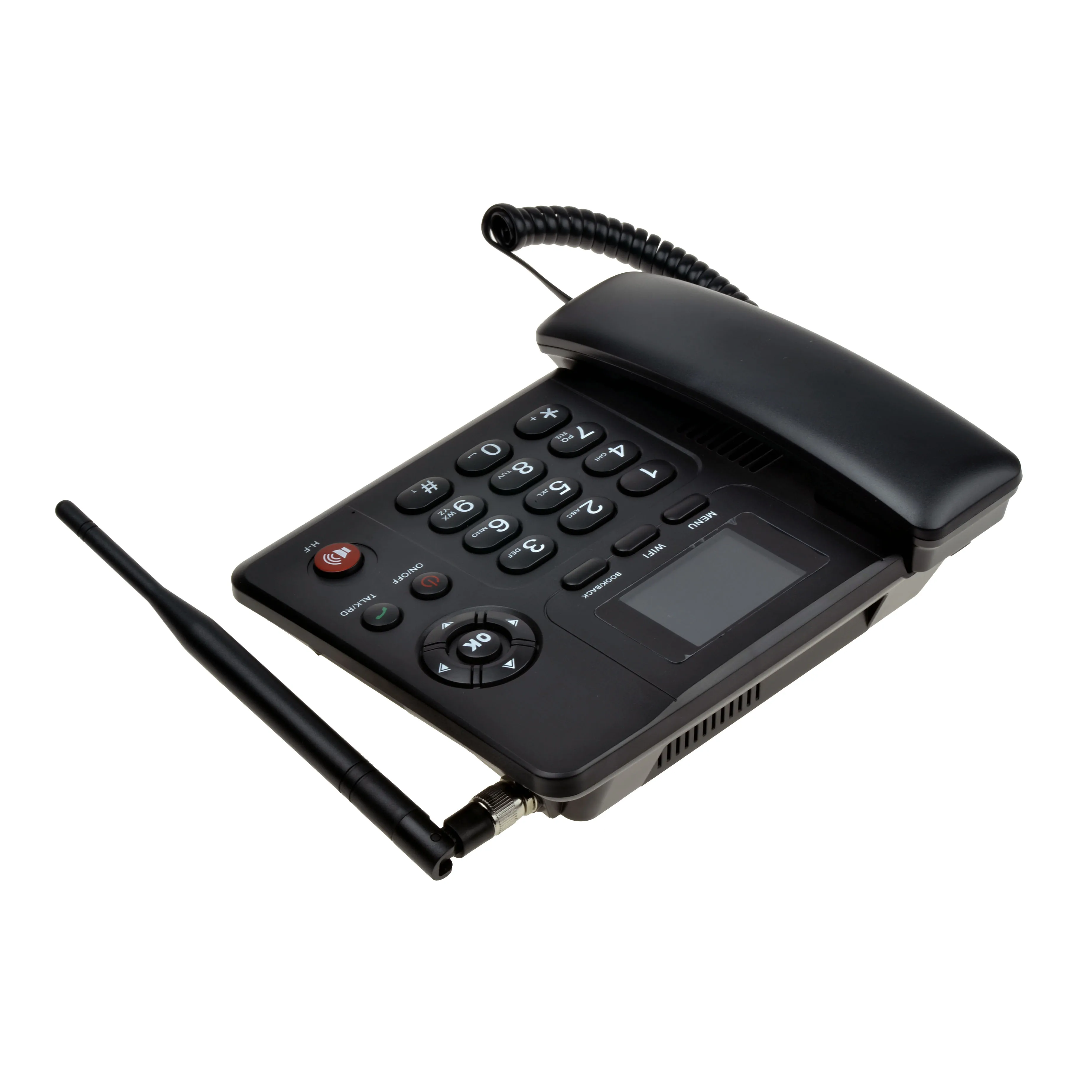 Wireless Phone Network Router 4G LTE Fixed Wireless Phone Router with Wi-Fi Call Record SMS Colorful LCD TNC Antenna Multi Language for Office Area Use