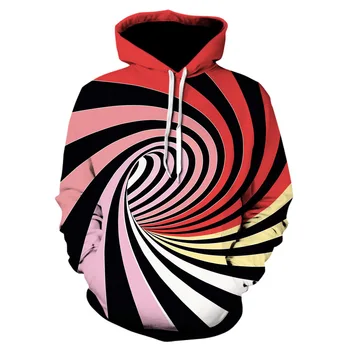 

Fashion design men's popular logo hoodie 2020 new color stripe vortex vertigo long-sleeved thin sport hoodie