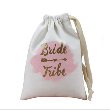 

1pcs Bridal Tribe Hen Party Wedding Decoration Gift Bag Single Party Team Bride Gift Bag Bride Shower Party Decoration -C