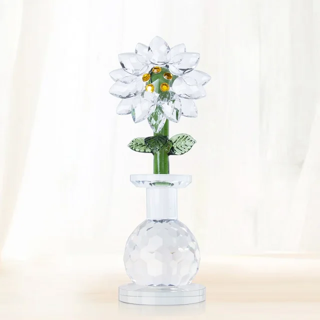 H&D 6 styles Elegant Crystal Dreams Flowers Figurine Collectible Statue Best Gift for Christmas Birthday Home Wedding Decoration - Цвет: Type 3