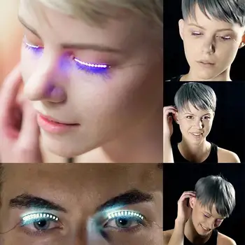 

LED Glowing Eyelid False Eyelashes For Pub/Club/Bar/Party/Performance Makeup