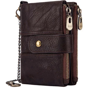 

Wallet men Wallets New Fashion Women Genuine Leather Wallets For Organizer Coin Purse Clutch Short Small(Coffee)