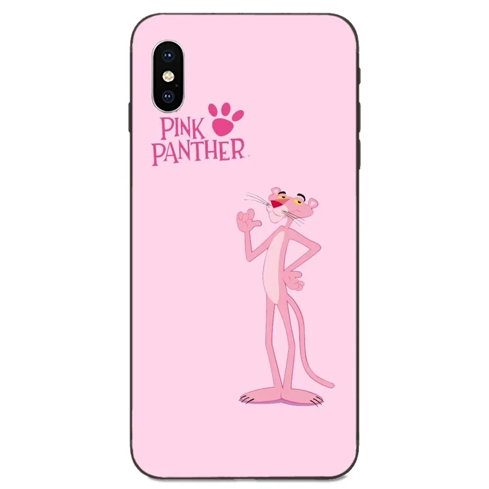 Для Apple iPhone 11 X XS Max XR Pro 4 4S 5 5S SE 6 6S 7 8 Plus TPU Чехлы Kawaii Розовая пантера Новинка