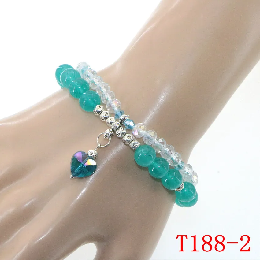 Natural Stone Jasper Tourmaline Amethyst Labradorite Jade bracelets for girls in Charm & Link Bracelets Girl birthday present (82)