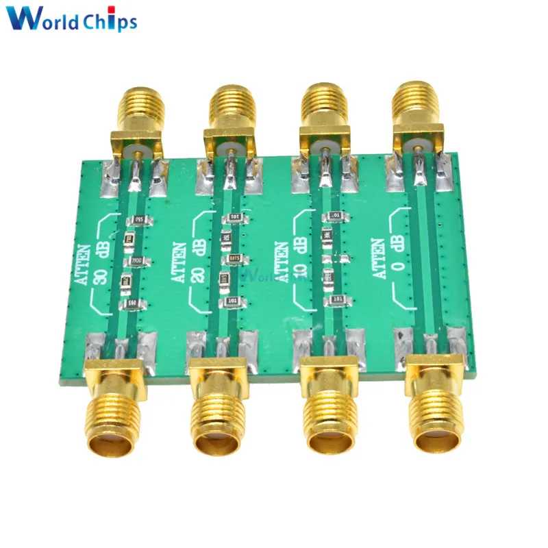 23dBm 200mW DC 4.0GHz RF Fixed Attenuator SMA Double Female Head 0dB 10dB 20dB 30dB | Электронные компоненты и