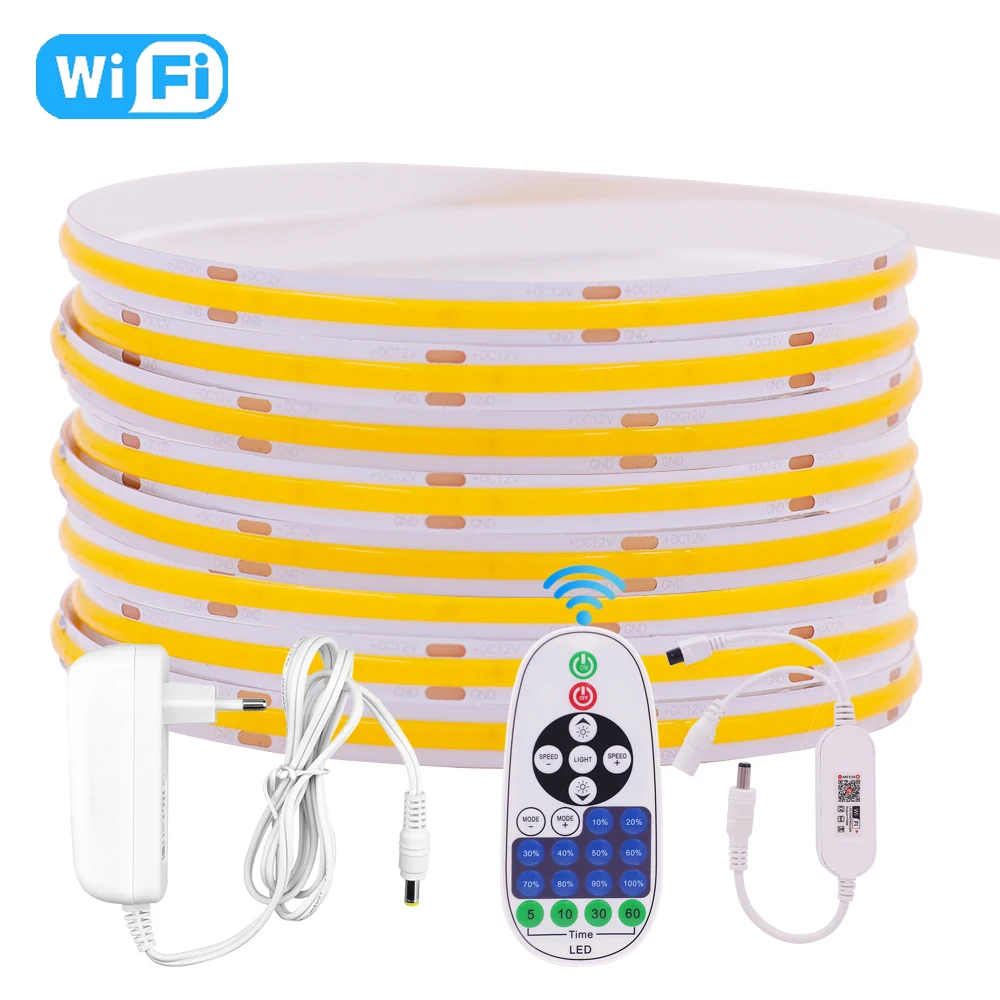 

Светодиодная ленсветильник с Wi-Fi, 320 светодиодов на метр, 12 В
