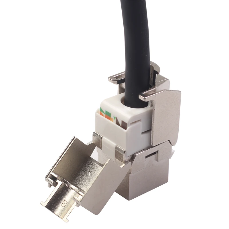 New-6Pcs 10 Гб сети RJ45 экранированный Ethernet модуль гнезда подходит для CAT7 кабель T568A и T568B