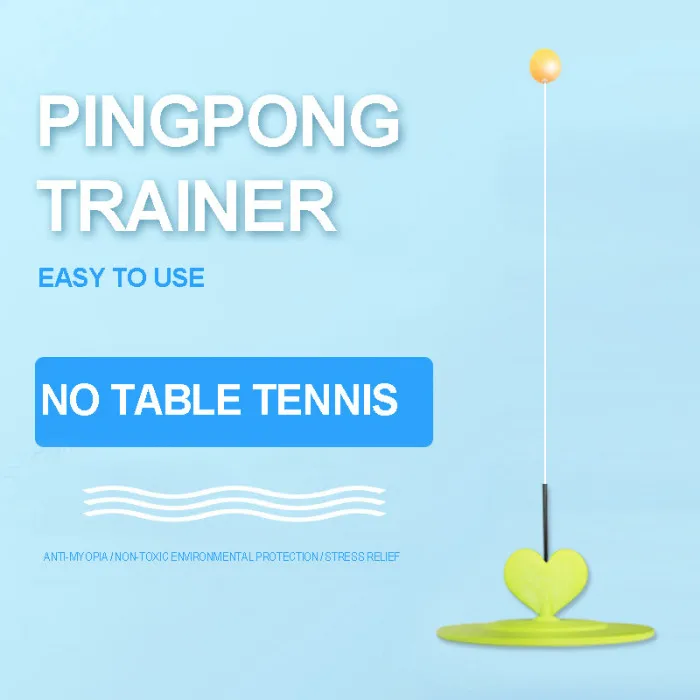 New Tables Tennis Rebound Trainer PingPong Training Equipment Elastic Rebound Shaft XD88