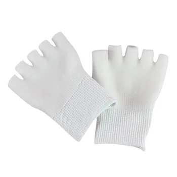 

1 Pair of Gel Socks Comfortable Cotton Anti-dryness Open-toed Moisturizing Socks Toe Protector for Women Lady Girls