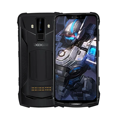 Черный Doogee S90C 4 Гб 64 Гб сотовый телефон разблокировка лица отпечаток пальца 6,1" OTG NFC Беспроводная зарядка Android 9,0 5050 мАч смартфон - Цвет: Черный