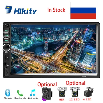 Hikity 2 din автомобильное радио 7 "Зеркало Ссылка стерео Bluetooth FM аудио MP5 плеер 2din Авторадио 7018B Радио Автомобильная Поддержка Камера