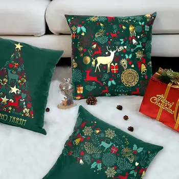 

Merry Christmas Decoration For Home Deer Santa Claus Pillow Case 2019 Christmas Ornaments Gift Xmas Navidad Happy New Year 2020