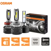 Лампа Ксеноновая OSRAM СВЕТОДИОДНЫЙ расклинивающий H1 H4 H7 H8 H11 H16 HB2 HB3 HB4 H1R2 9003 9005 9006 9012 светодиодный фар автомобиля Противотуманные лампы 6000 К яркий прохладный белый пара