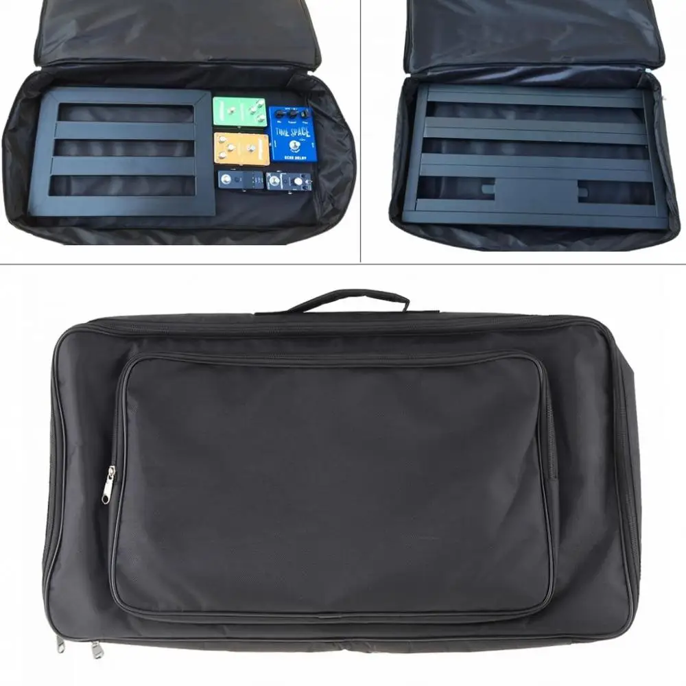 

60*33*10cm Portable Effects Pedal Board Gig Bag Soft Case Universal Bag Guitar Pedal Board Setup Big Style DIY Guitar Pedalboard