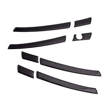 

CITALL 8pcs/set Carbon Fiber Outer Door Handle Cover Trim Fit For Mercedes Benz C Class W204 2007 2008 2009 2010 2011 2013