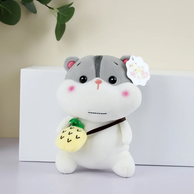 Новые милые фрукты хомяк плюшевые игрушки мягкие Kawaii Плюшевые подушки клубника арбуз ананас персик в форме куклы Детский подарок