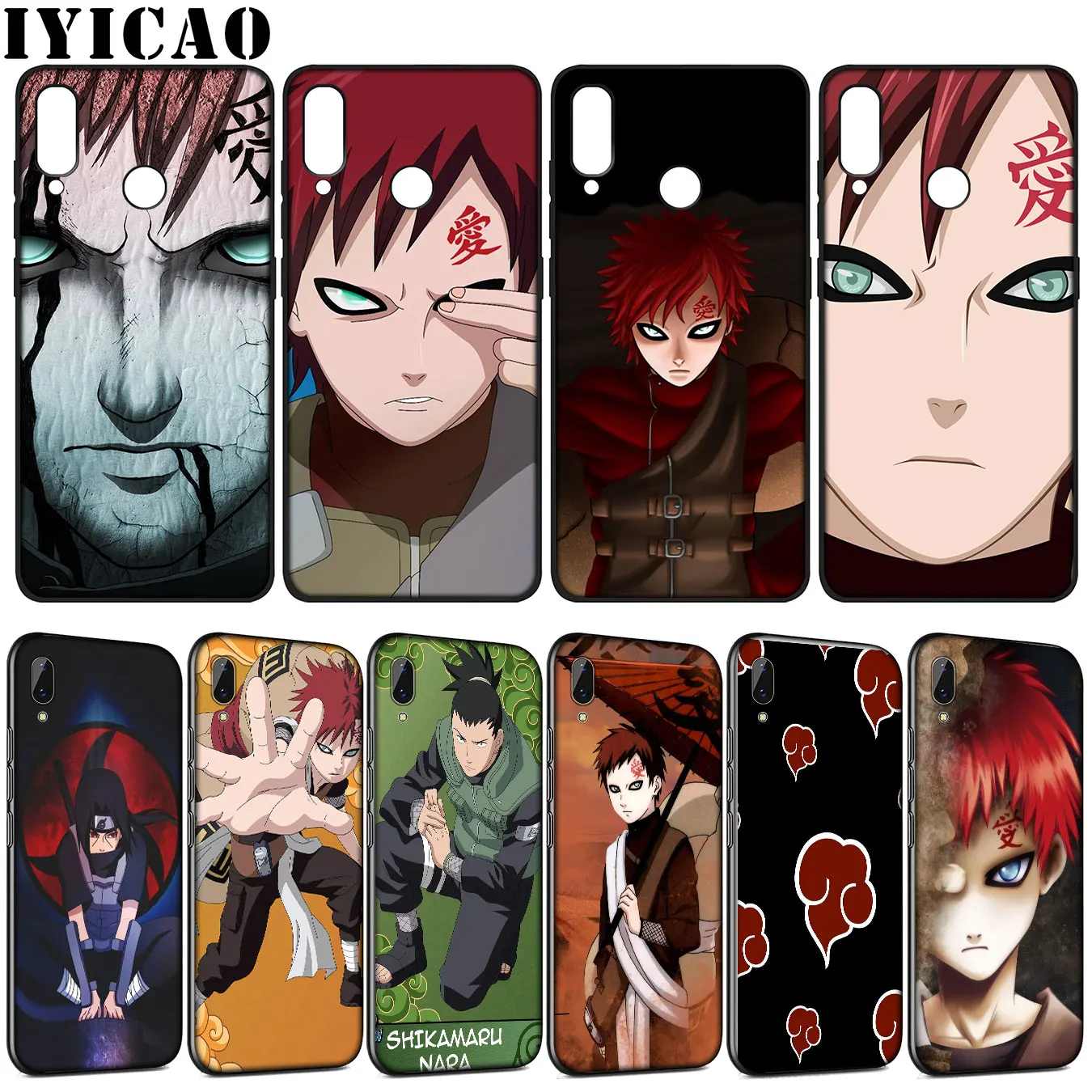 Gaara Shikamaru NARUTO мягкий чехол для Huawei Y9 Y7 Y6 Prime 2019 2018 Honor 20 10 9 9X 8C 8X 8 Lite 7C 7X 7A Pro|Бамперы| |