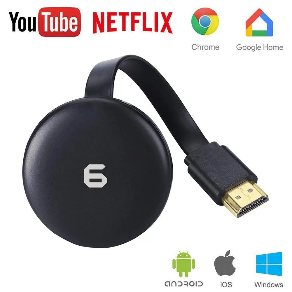 G6 tv Stick 2,4G и 5G двухчастотный WiFi ТВ дисплей HD экран зеркальное отображение ТВ Беспроводной Ключ Приемник для Google Chrromecast 2