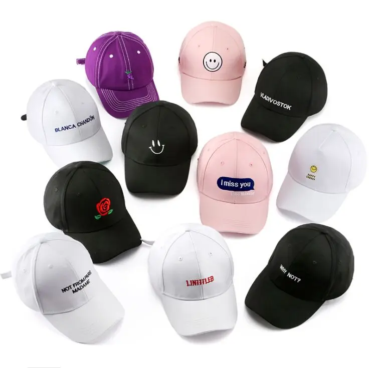 Snapback-Hat Baseball-Caps Tucker-Cap Sport-Letter Women Korea Embroidery Hip-Hop Cotton