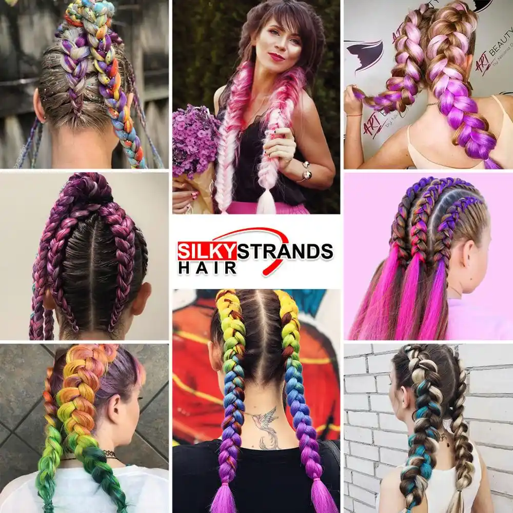 Silky Strands Ombre Jumbo Synthetic Braiding Hair Crochet Blonde