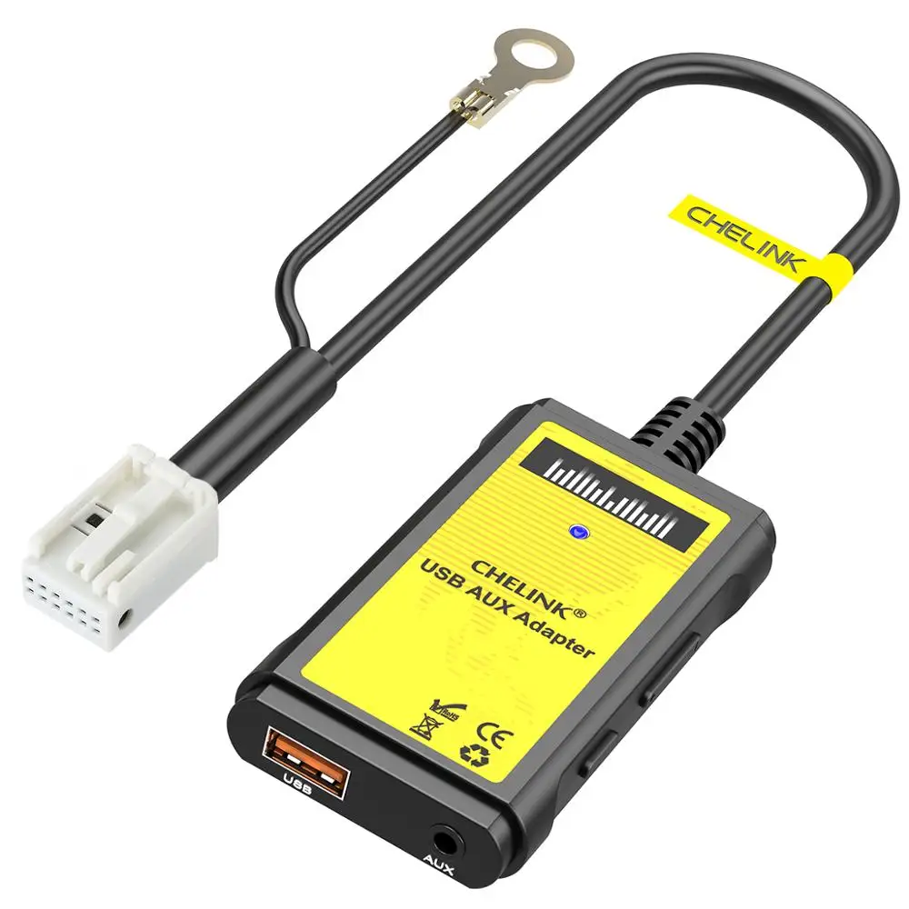 Автомобильный MP3 плеер CHELINK 12 контактный адаптер Bluetooth 5 0 3 мм Интерфейс сменный CD
