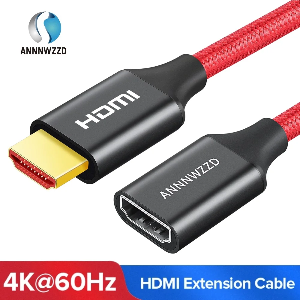 HDMI-совместимый удлинитель 4K 60 Гц HDMI Удлинительный Кабель 2 0 штекер-гнездо для