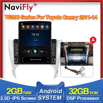 

NaviFly Vertical Tesla screen IPS DSP Car Radio Navigator for Toyota Camry 8 50 55 2011-2014 9.7inch touch screen
