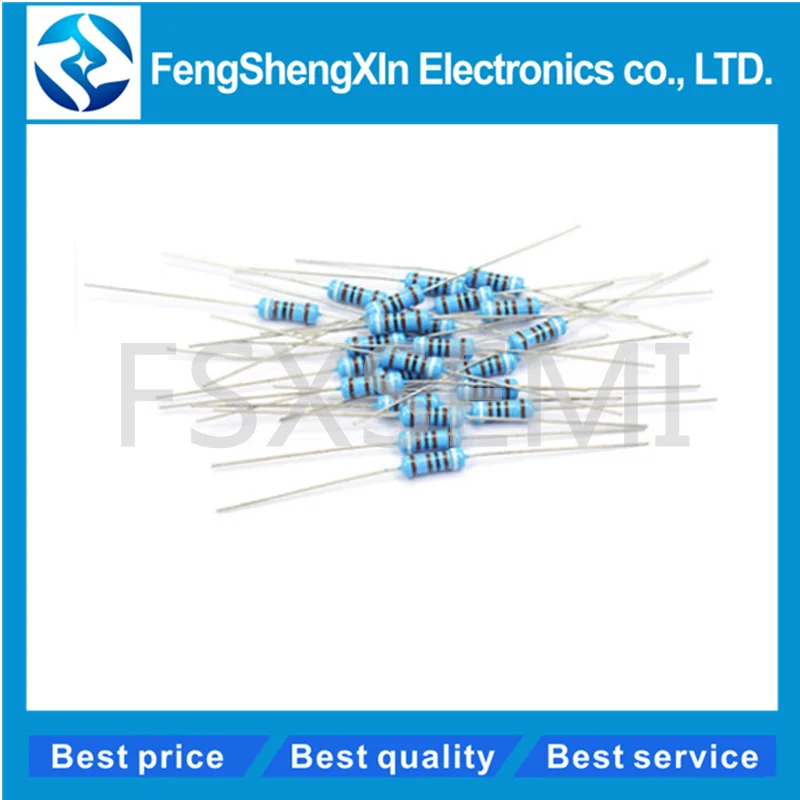 1/2W 1% Metal film resistor 1R~2.2M 100R 220R 330R 1K 1.5K 2.2K 3.3K 4.7K 10K 22K 47K 100K 100 220 330 1K5 2K2 3K3 4K7 ohm 50pcs metal film resistor metal film resistors
