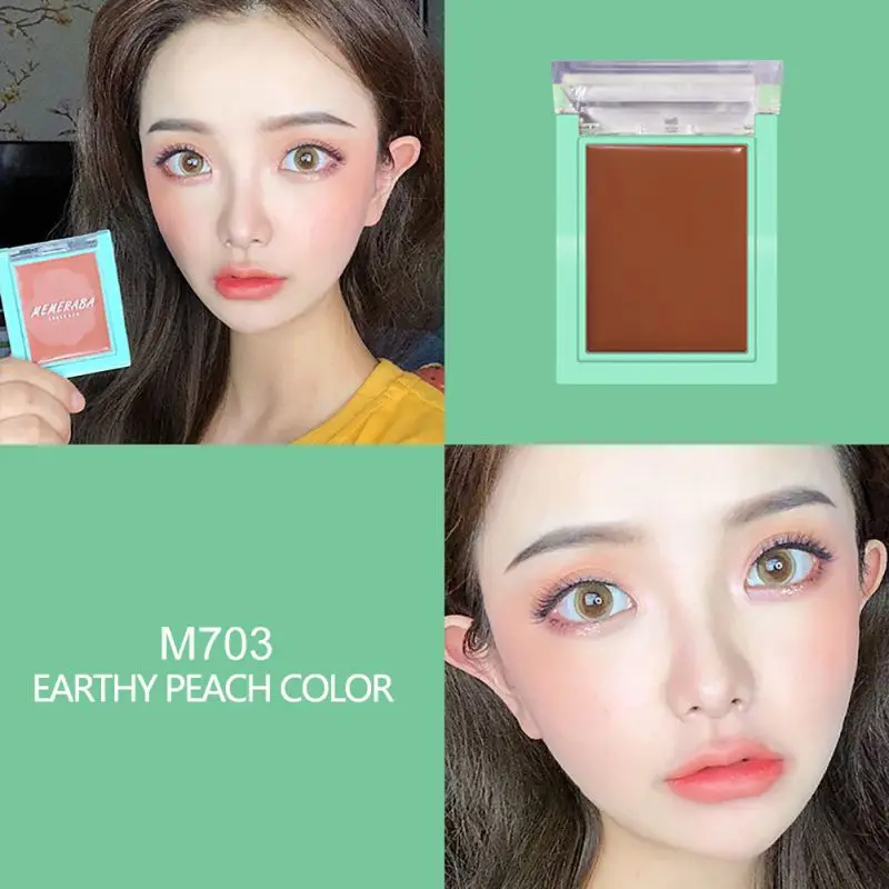 Single Color Natural Blush Cream Silky And Light Long Lasting Brighten Blusher Facial Makeup - Цвет: 3
