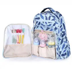 OLN пеленки мешок мода Мумия материнства подгузник мешок ребенка туристический рюкзак Организатор кормящих сумка для ухода за ребенком