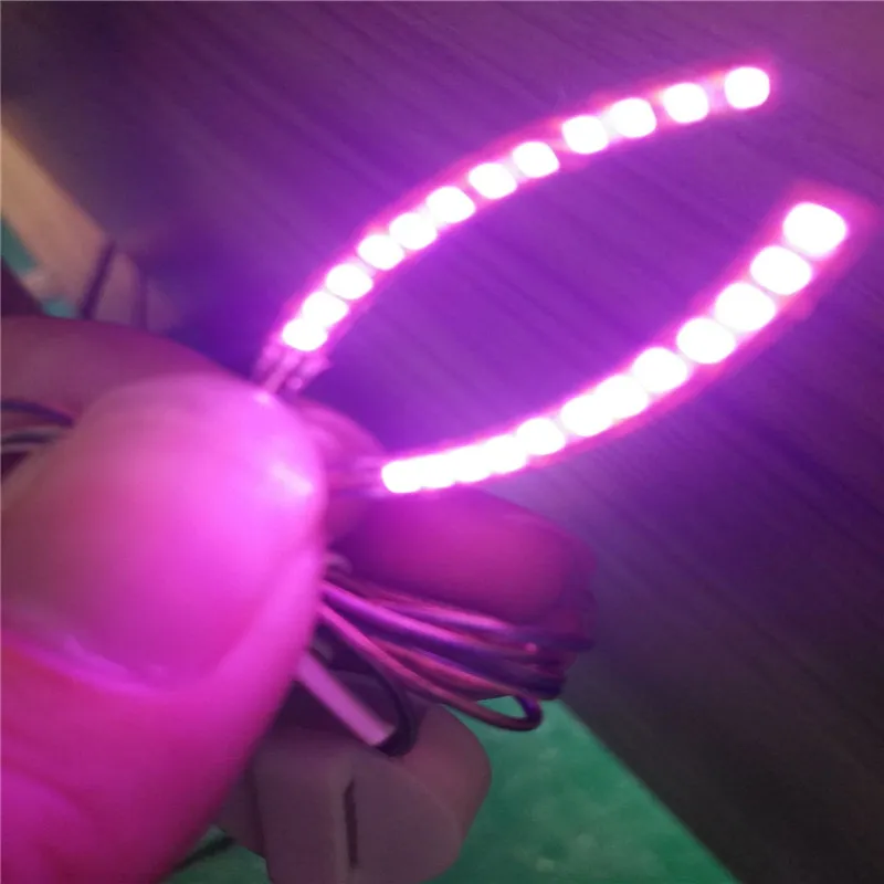 BearPaw 1 пара Led накладные ресницы женские светящиеся цветные накладные ресницы будут светиться вечерние светящиеся блестящие ресницы