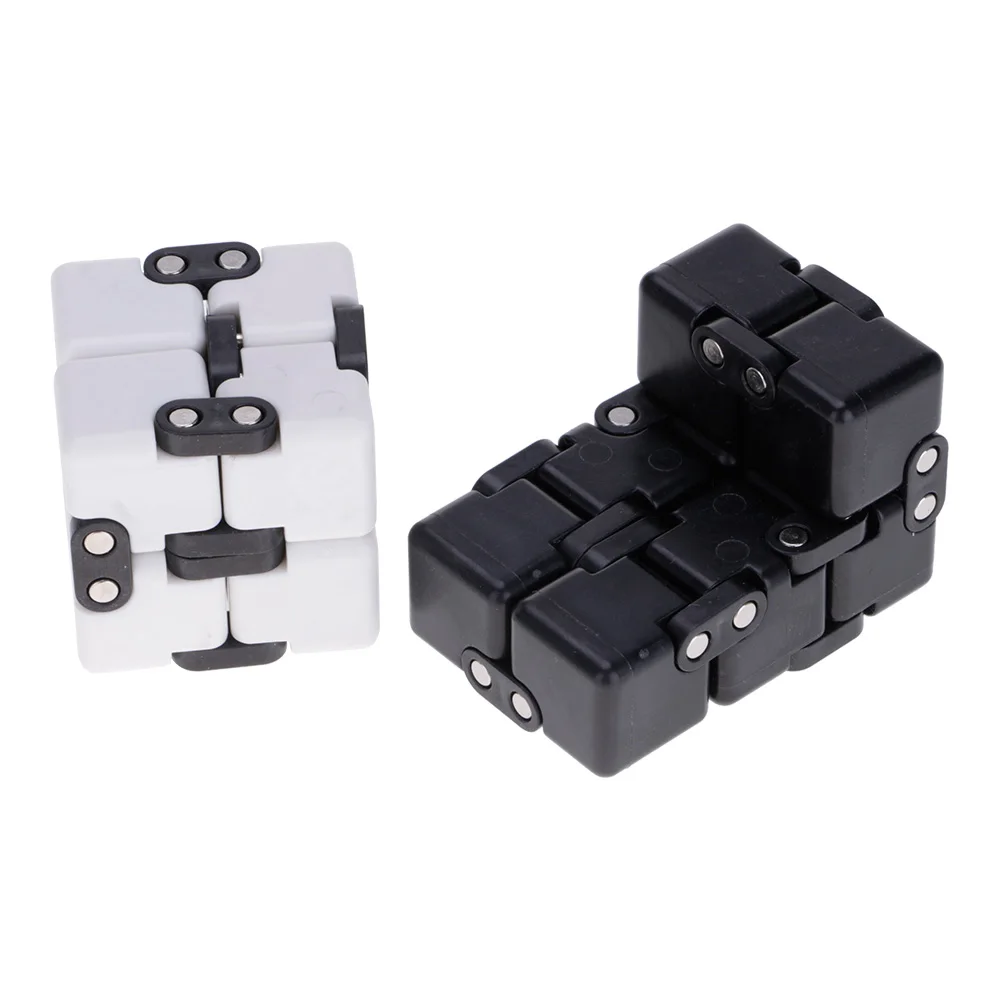 Декомпрессионный cuboid долговечный EDC унисекс ABS+ металлический вращающийся Спиннер развития brainpower