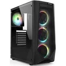Корпус игровой для ПК HIPER ORO-4RGB чёрный (ATX, закаленное стекло, RGB fan 4x120 мм, 1xUSB, HD Audio) Корпус игровой для ПК HIPER ORO-4RGB чёрный (ATX, закаленное стекло, RGB fan 4x120 мм, 1xUSB, HD Audio)