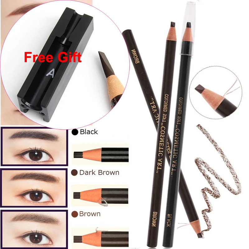 

5 Colors Microblading 12pcs Eyebrow Pencil Colored Soft Cosmetic Art Permanent Makeup Waterproof Tattoo Supply