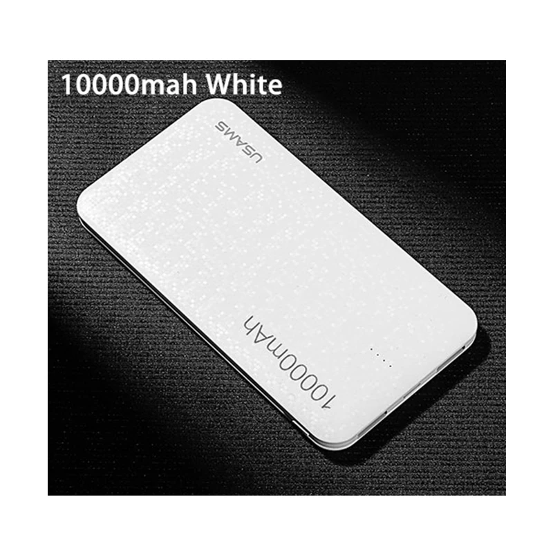 Блок питания CD21 USAMS Mosaic ультра тонкий 10000mAh банк питания для iPhone 5 6 7 8X samsung мобильный телефон для Xiaomi