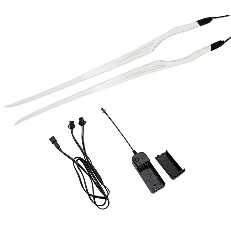 2 Pcs Motorcycle Helmet Lights Night Riding Cold Bicycle Signal Flashing Stripe LED Luminous Lamp Sticker Waterproof Durable