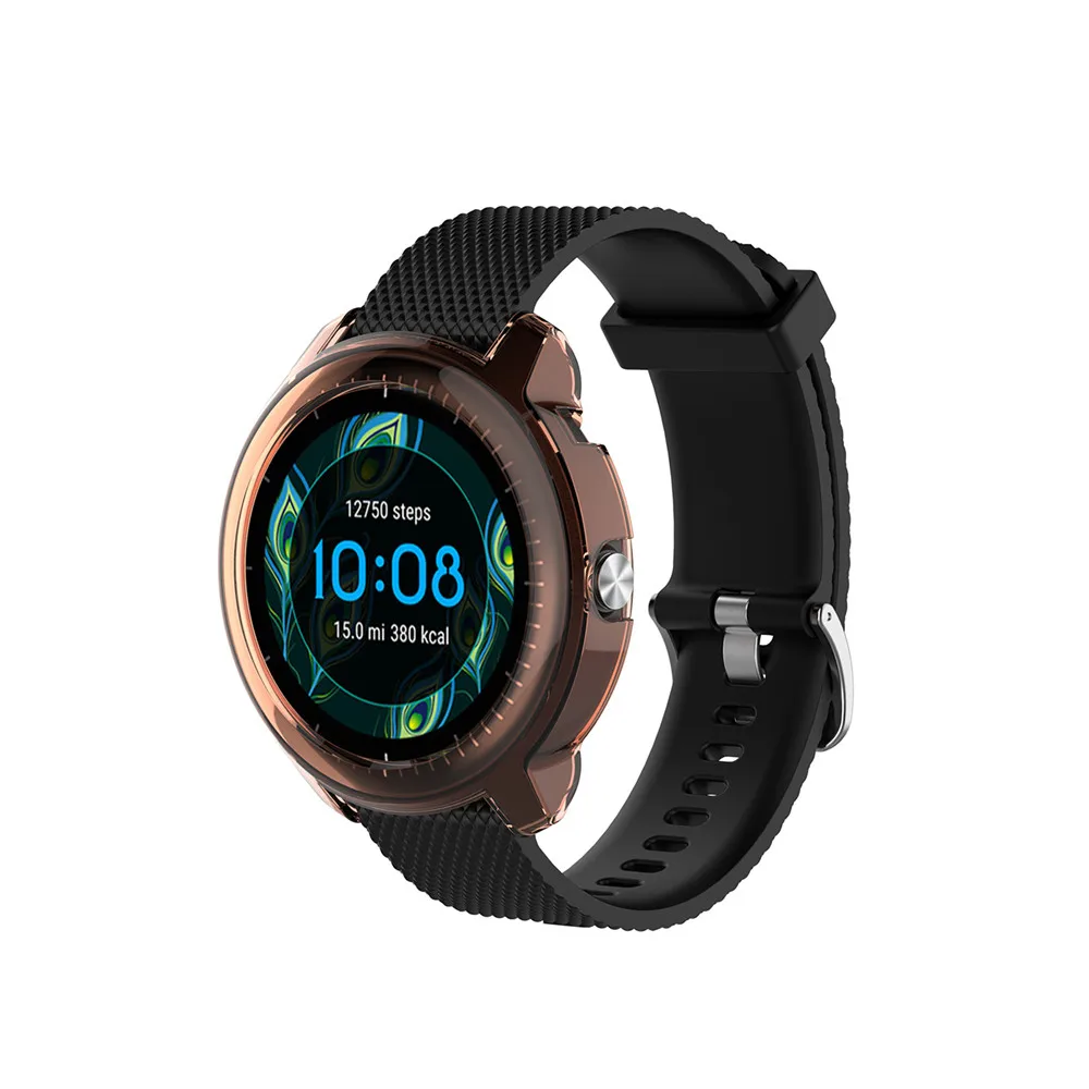 Прозрачный защитный чехол из ТПУ чехол для часов для Garmin Vivoactive3 музыка полная защита экрана чехол для Vivoactive 3 музыка