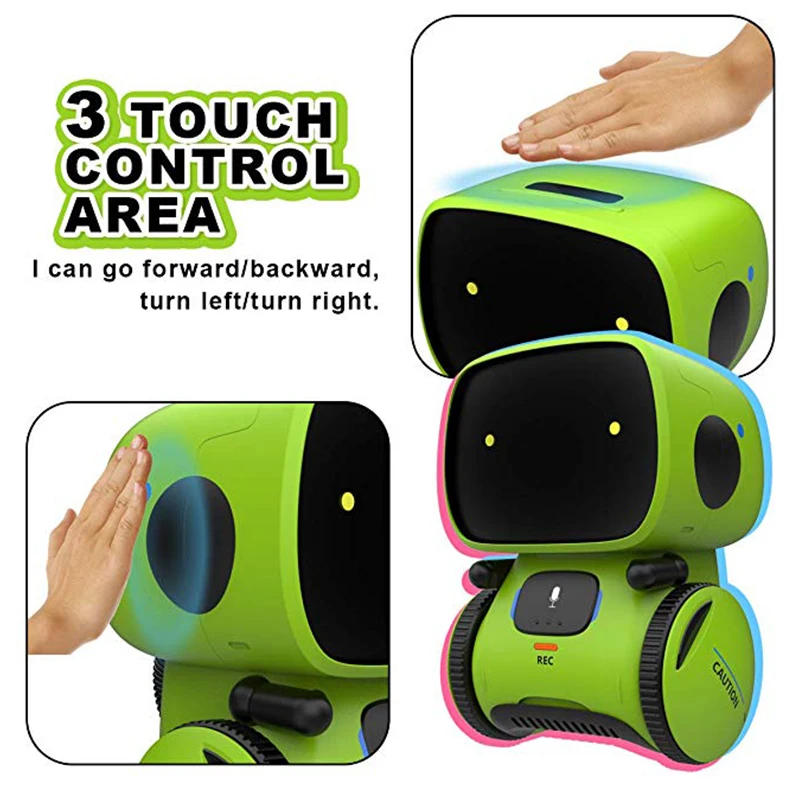 2019 New Type Robots for Kids Dance Voice Command Touch Control Toys Interactive Robot Cute Toy Smart Robotic New years Gifts