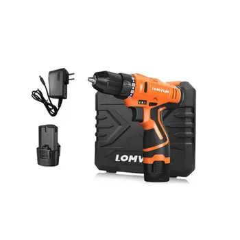 

LOMVUM 12V Electric Drill Waterproof Rechargeable Multifunction Electric Screwdriver Mini Cordless Drill